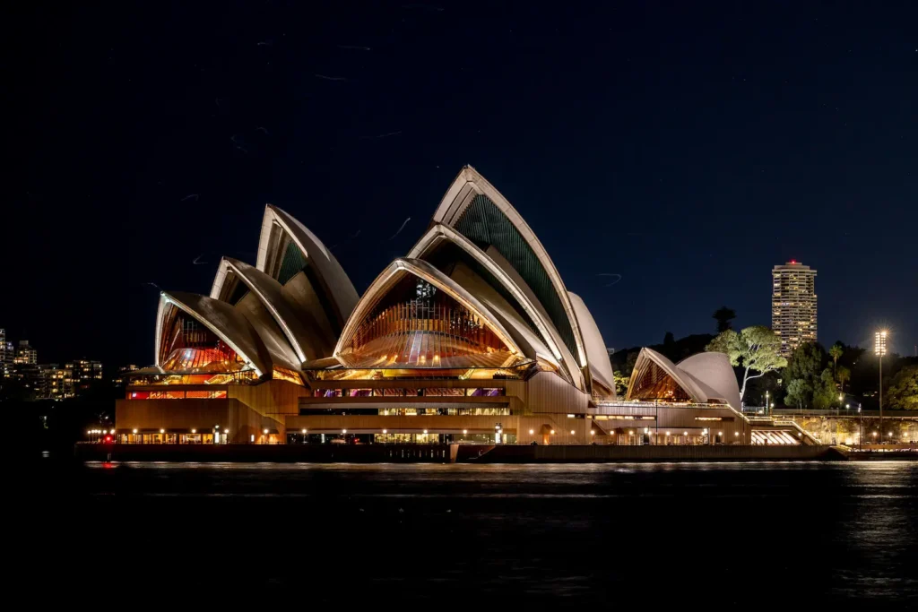 Uma vista deslumbrante da Sydney Opera House, na Austrália